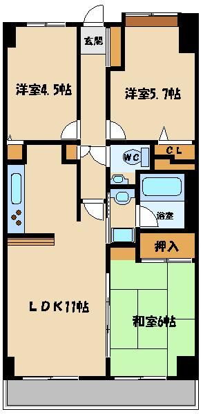 埼玉県所沢市北有楽町 航空公園駅 3LDK マンション 賃貸物件詳細