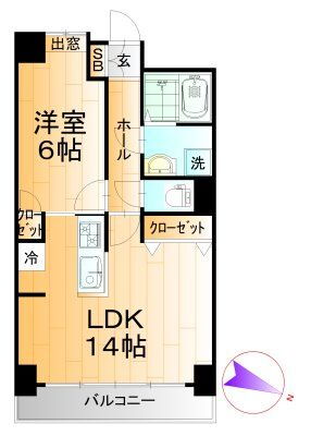 フォーシーズン開成山公園 1階 1LDK 賃貸物件詳細