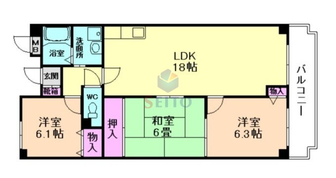 Ｃｏｌｌｅｃｔｉｏｎ蛍池 4階 3LDK 賃貸物件詳細