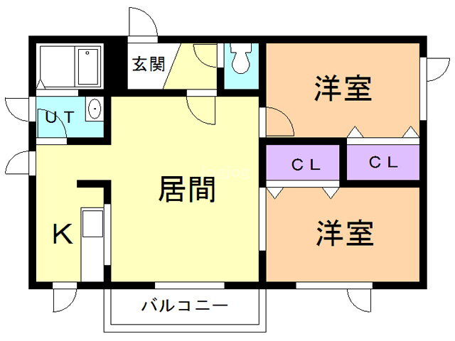 北海道北見市中央三輪９ 2LDK アパート 賃貸物件詳細