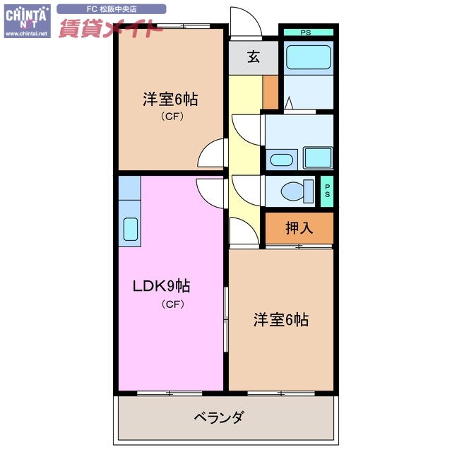 三重県松阪市山室町 徳和駅 2LDK マンション 賃貸物件詳細