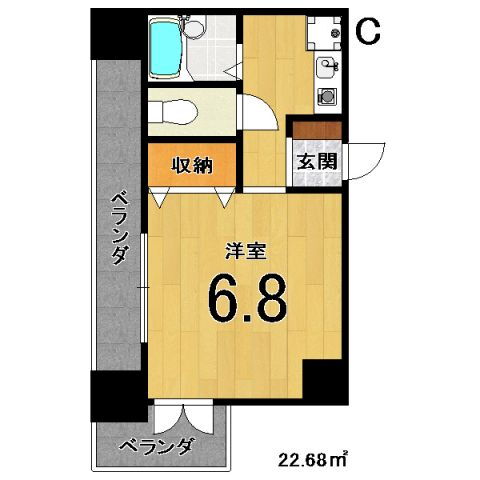京都府京都市中京区西ノ京北聖町 二条駅 1K マンション 賃貸物件詳細