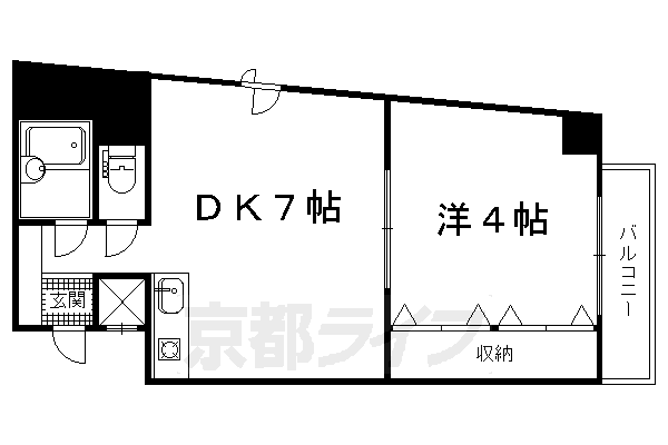 京都府京都市北区北野上白梅町 北野白梅町駅 1DK マンション 賃貸物件詳細