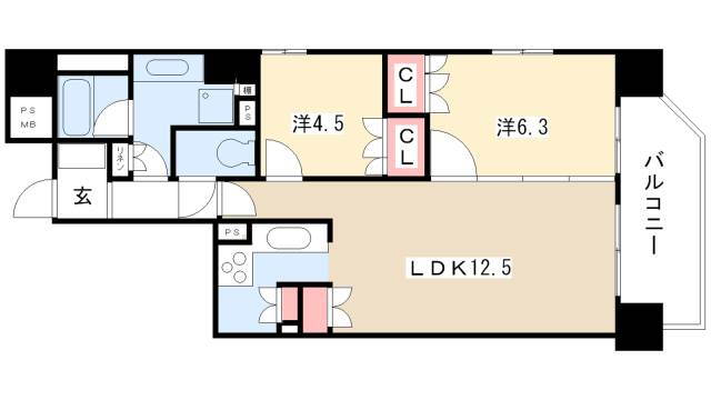 愛知県名古屋市中区丸の内３ 丸の内駅 2LDK マンション 賃貸物件詳細