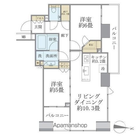 東京都台東区池之端２ 根津駅 2LDK マンション 賃貸物件詳細