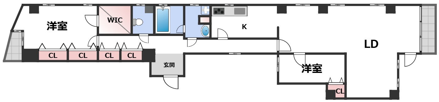 南堀江２１ 2階 2LDK 賃貸物件詳細