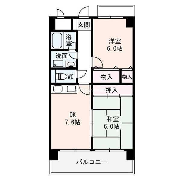 大阪府東大阪市長田３ 長田駅 2DK マンション 賃貸物件詳細