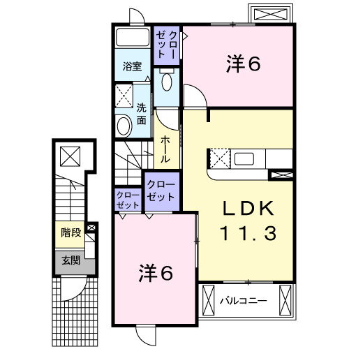 香川県綾歌郡宇多津町長縄手 宇多津駅 2LDK アパート 賃貸物件詳細