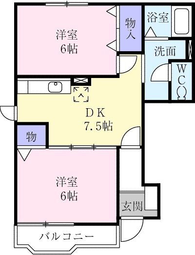 栃木県日光市平ケ崎 今市駅 2DK アパート 賃貸物件詳細