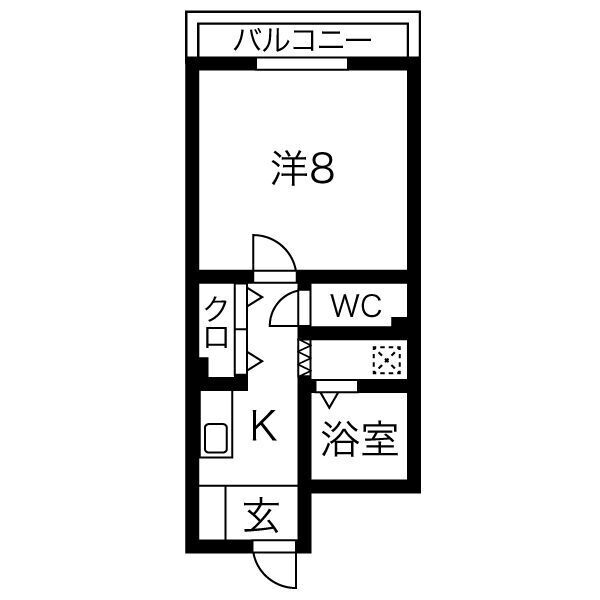福岡県福岡市南区清水１ 高宮駅 1K マンション 賃貸物件詳細