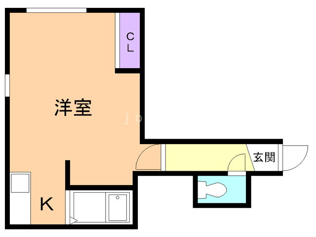 北海道江別市文京台東町 大麻駅 1K マンション 賃貸物件詳細