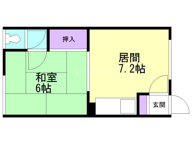 北海道帯広市西五条南２３ 1DK アパート 賃貸物件詳細
