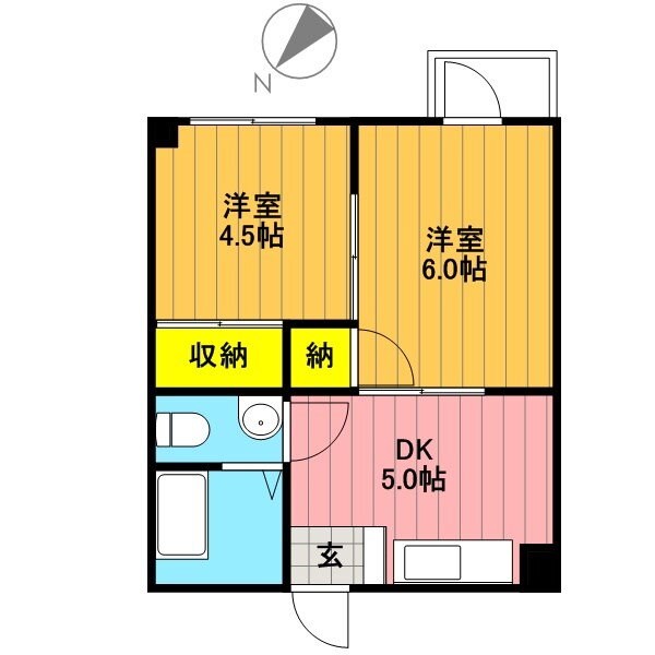 マルニシコーポ 3階 2DK 賃貸物件詳細