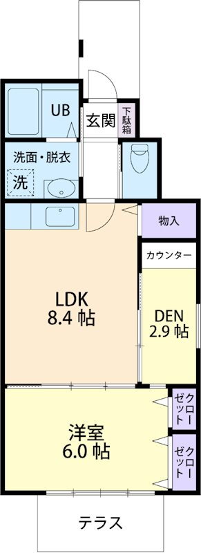 Ｌ＆Ｅグラシアス　ＩＩ 1階 1LDK 賃貸物件詳細
