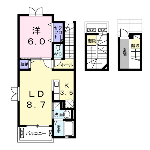 茨城県つくば市松代１ つくば駅 1LDK アパート 賃貸物件詳細