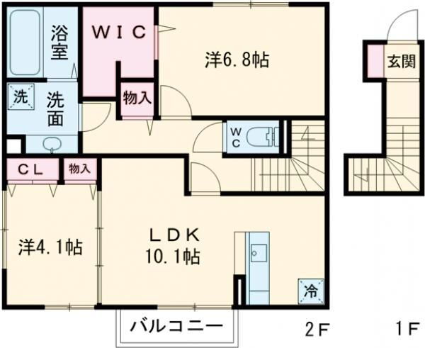 福岡県北九州市八幡西区楠橋西２ 楠橋駅 2LDK アパート 賃貸物件詳細