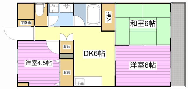 静岡県静岡市葵区北安東１ 音羽町駅 3DK マンション 賃貸物件詳細