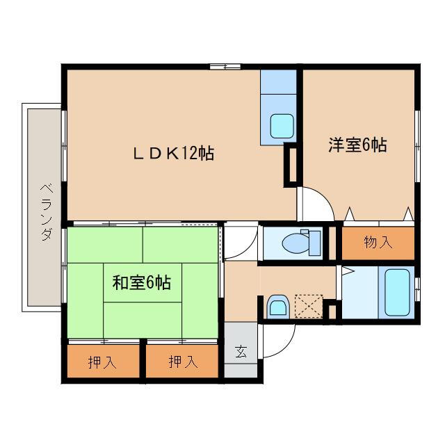 宮崎県都城市久保原町 五十市駅 2LDK アパート 賃貸物件詳細