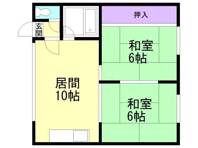 プレジデントパレス 2階 2LDK 賃貸物件詳細