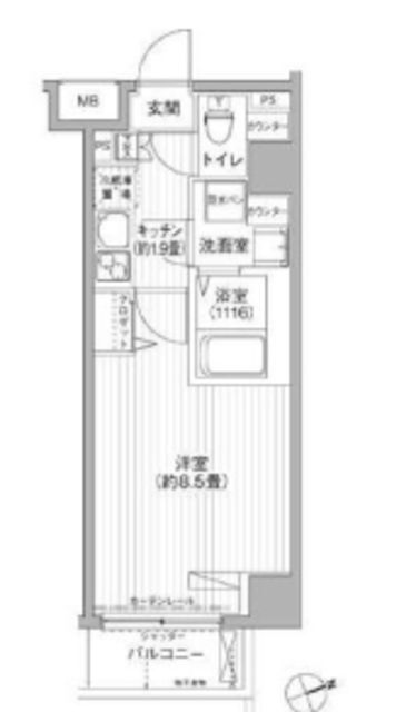 カーサ神明山田 5階 1K 賃貸物件詳細