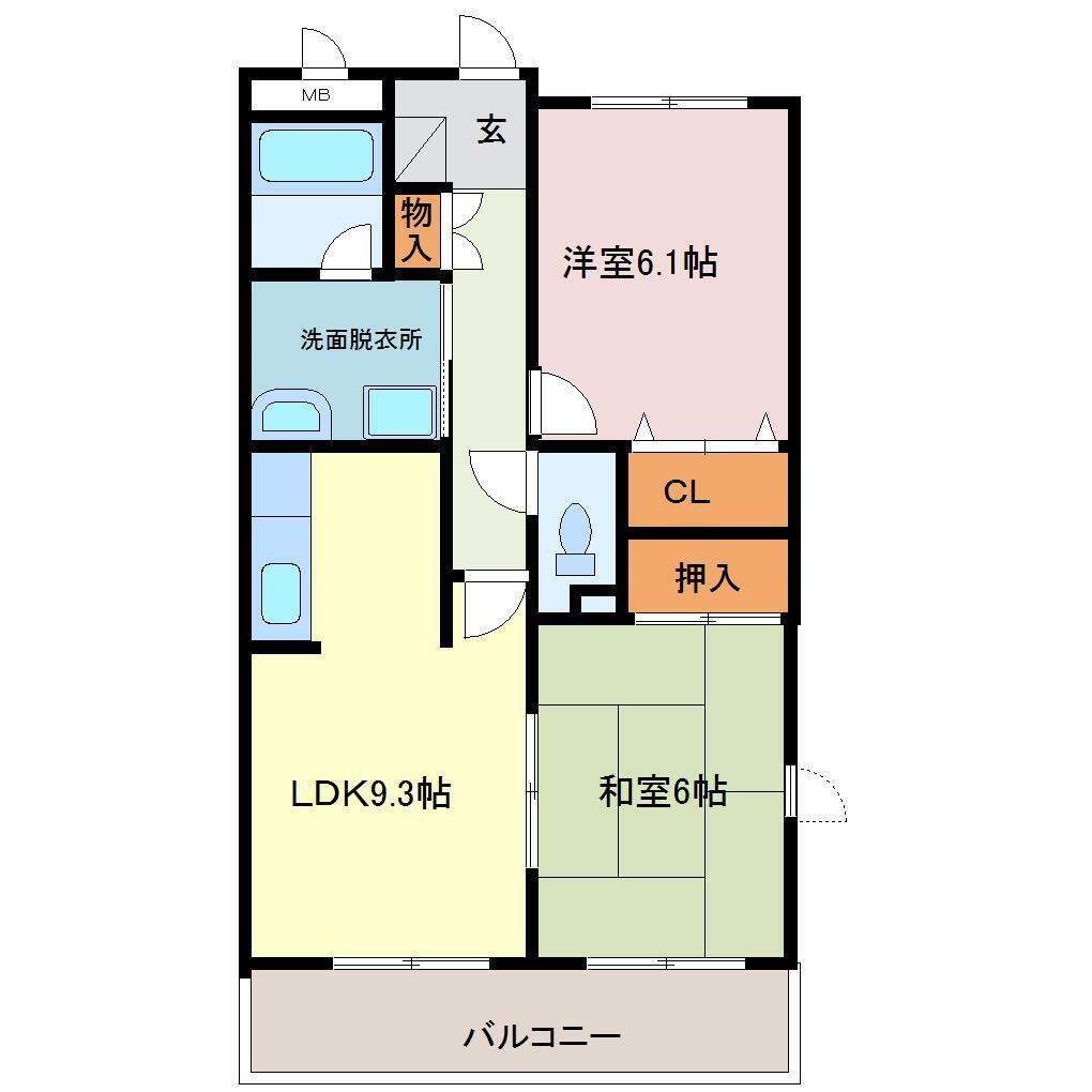 大分県中津市大字是則 東中津駅 2LDK マンション 賃貸物件詳細