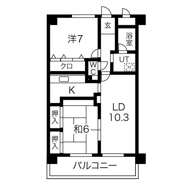 兵庫県尼崎市田能３ 猪名寺駅 2LDK マンション 賃貸物件詳細