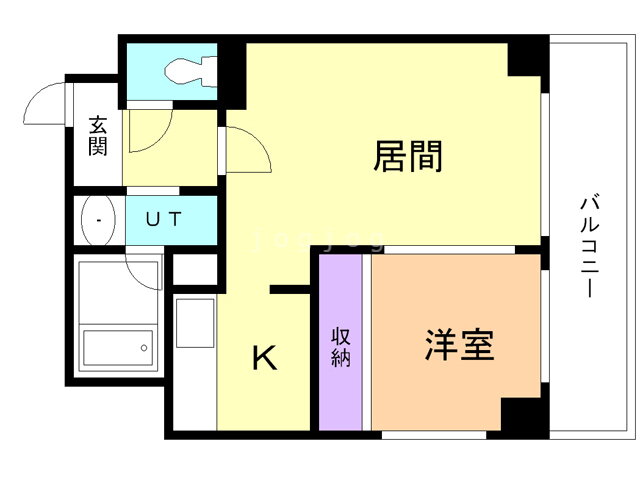 第６ふじビル 2階 1LDK 賃貸物件詳細