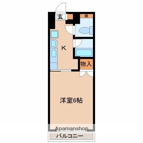宮崎県宮崎市鶴島１ 宮崎駅 1K マンション 賃貸物件詳細