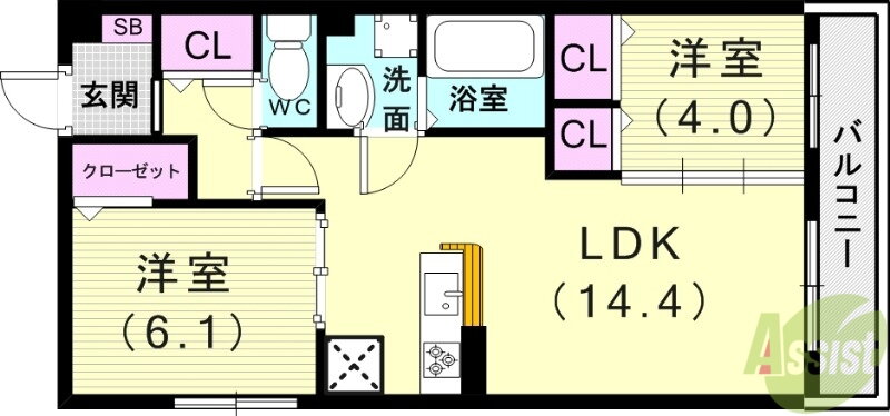 兵庫県明石市林崎町１ 林崎松江海岸駅 2LDK アパート 賃貸物件詳細