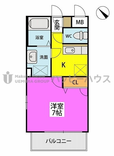 福岡県筑紫野市二日市中央５ 西鉄二日市駅 1K マンション 賃貸物件詳細