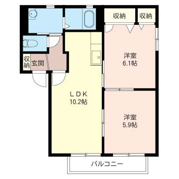 埼玉県さいたま市北区日進町３ 日進駅 2LDK アパート 賃貸物件詳細
