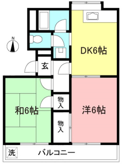 東京都日野市新井１ 万願寺駅 2DK アパート 賃貸物件詳細