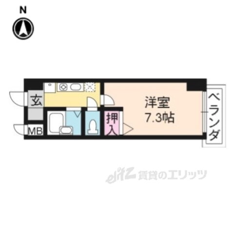 京都府京都市右京区太秦上ノ段町 太秦駅 1K マンション 賃貸物件詳細