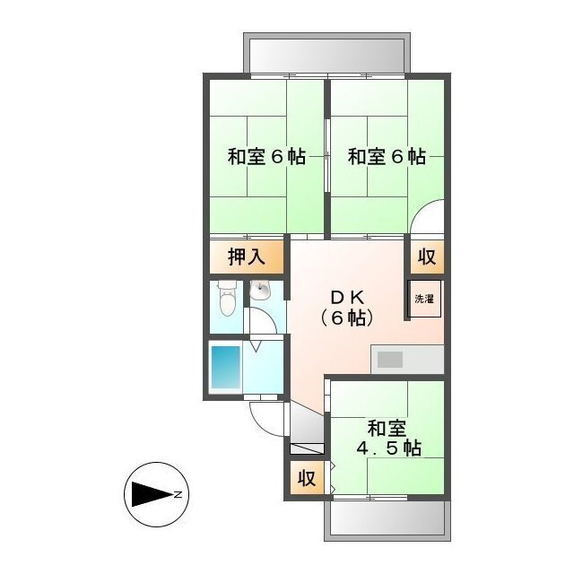 石川県加賀市松が丘３ 加賀温泉駅 3DK アパート 賃貸物件詳細