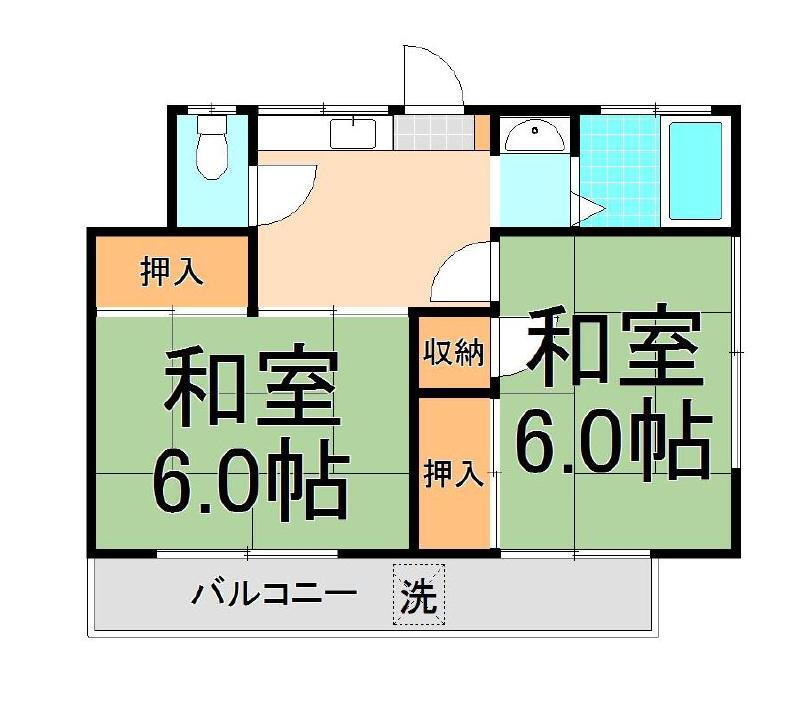 東京都足立区南花畑２ 六町駅 2K アパート 賃貸物件詳細