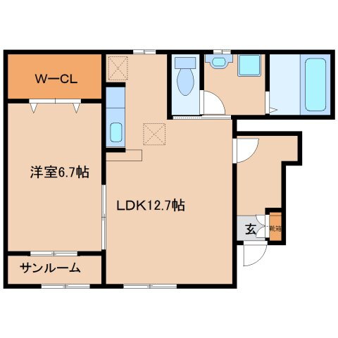 奈良県大和高田市礒野町 高田市駅 1LDK アパート 賃貸物件詳細