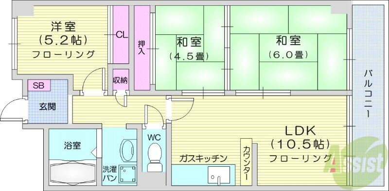 宮城県仙台市青葉区柏木１ 北四番丁駅 3LDK マンション 賃貸物件詳細