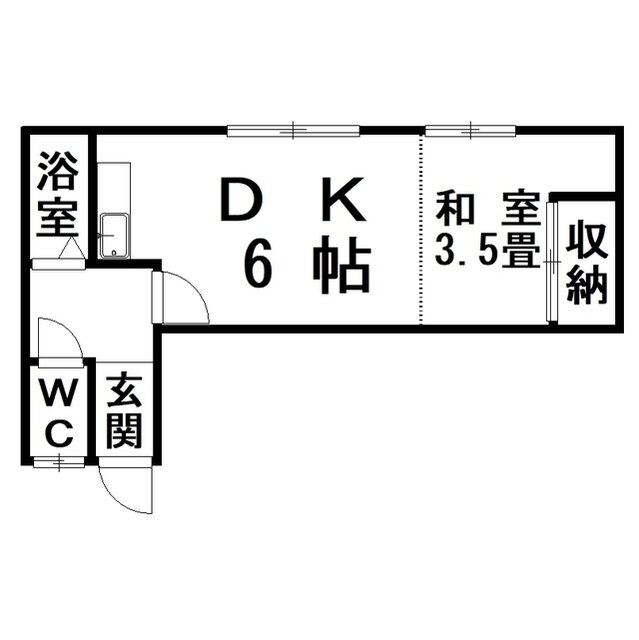 北海道釧路市鳥取大通８ 釧路駅 1DK アパート 賃貸物件詳細