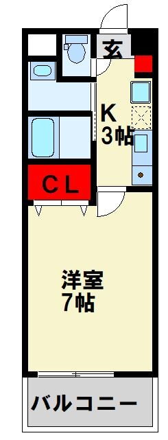 福岡県北九州市小倉北区金鶏町 南小倉駅 1K マンション 賃貸物件詳細