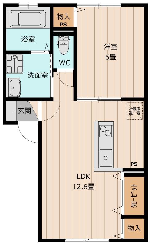 山形県山形市飯田３ 山形駅 1LDK アパート 賃貸物件詳細