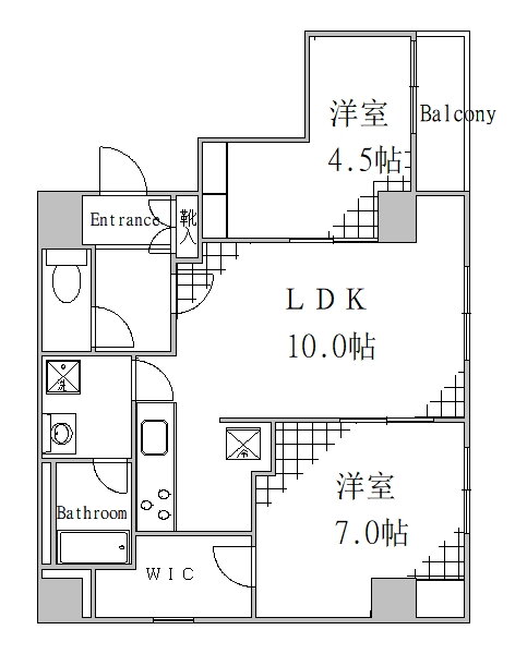 東京都墨田区亀沢３ 両国駅 2LDK マンション 賃貸物件詳細