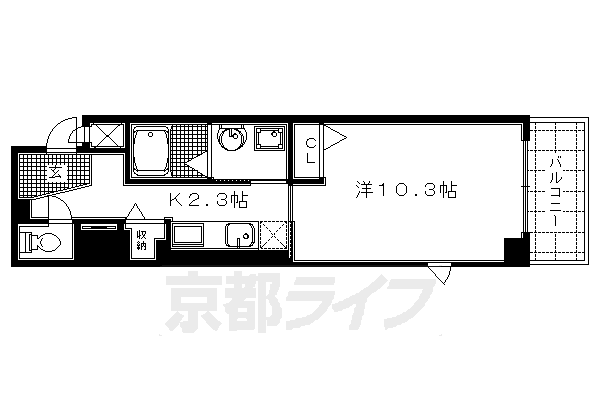 京都府京都市下京区七条御所ノ内南町 西大路駅 1K マンション 賃貸物件詳細