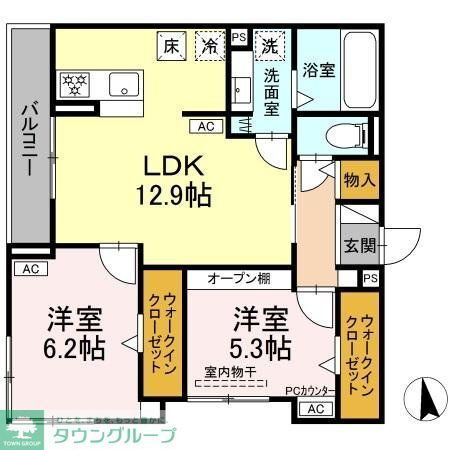 愛知県名古屋市中村区二瀬町 岩塚駅 2LDK アパート 賃貸物件詳細