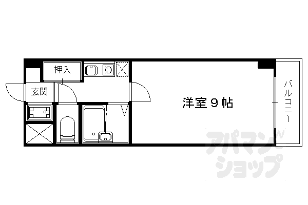 京都府京都市山科区小山北溝町 四宮駅 1K マンション 賃貸物件詳細