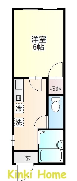 和歌山県和歌山市田尻 竈山駅 1K アパート 賃貸物件詳細