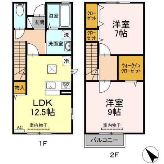 神奈川県横浜市港北区大曽根台 大倉山駅 2LDK アパート 賃貸物件詳細