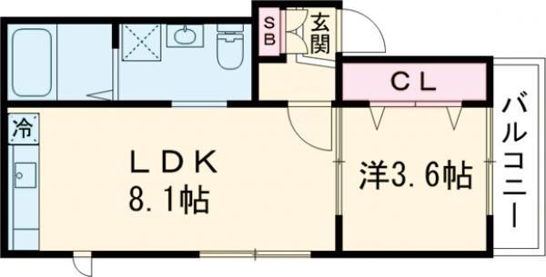兵庫県神戸市中央区楠町８ 大倉山駅 1LDK アパート 賃貸物件詳細