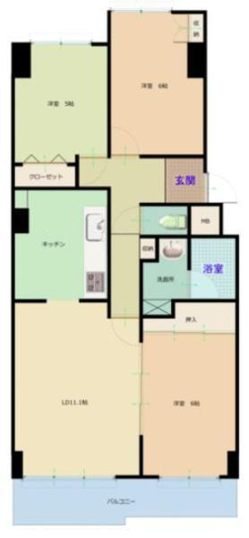 神奈川県海老名市上今泉６ かしわ台駅 3LDK マンション 賃貸物件詳細