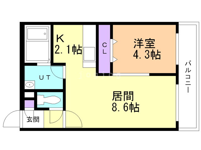 北海道札幌市西区発寒八条１１ 宮の沢駅 1LDK マンション 賃貸物件詳細