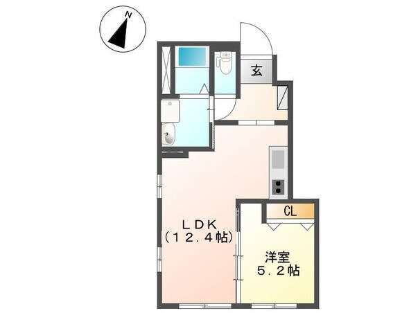 北海道函館市吉川町 1LDK アパート 賃貸物件詳細